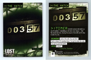 Timer #51 Lost Revelations 2006 Inkworks Trading Card