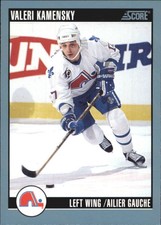 1992-93 Score Canadian Nordiques Hockey Card #360 Valeri Kamensky