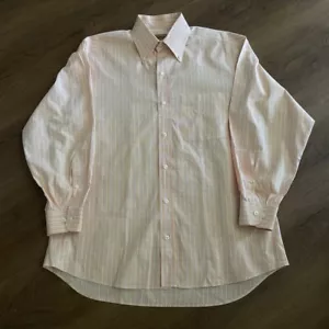 Paul Stuart Dress Shirt Made in Italy Plaid Button Up Long Sleeve Mens 16 1/2-34 - Picture 1 of 5