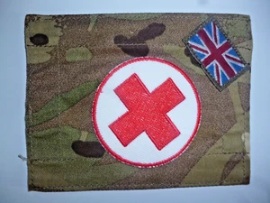 BRITISH ARMY MULTI TERRAIN PATTERN BLANKING PATCH MEDICAL UNITS. - Picture 1 of 1
