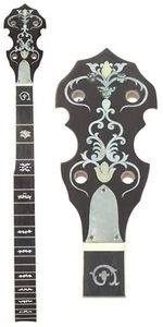 5 String 22 frets Banjo Neck Maple wood inlaid NBN572-575 NBN589 NBN591 - Picture 1 of 34