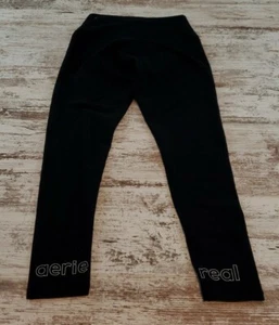Aerie Real Leggings Size Medium Black - Picture 1 of 6