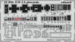 Eduard 1/32 Eduard F-4U1A Placards for Tamiya (Pre-Painted) - Picture 1 of 1