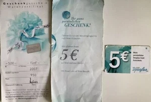 15 Euro / 3 X je 5 Euro Douglas Gutscheine für Einlösen oder Sammlung - Bild 1 von 1