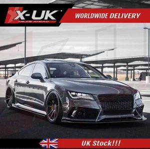 Audi A7 S-Line S7 RS7 2011–2017 Side Skirt Extensions – FRP Lip Add-On Pair - Picture 1 of 8