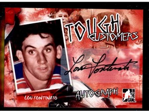 2005-06 ITG Tough Customers Autographs #LF Lou Fontinato Auto