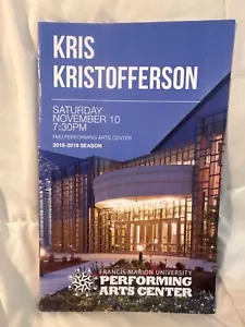 Kris Kristofferson Konzertprogramm Florenz SC 2018 - Bild 1 von 4