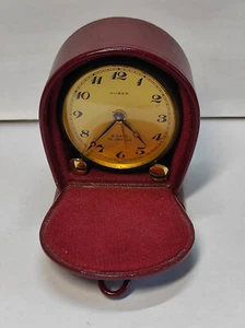 HUBER 8 Tage Reisewecker.Swiss Made.15 Rubinen - Bild 1 von 16
