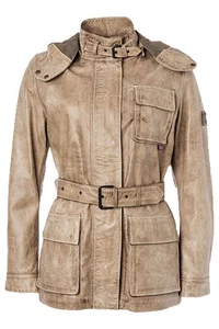 BELSTAFF GOLD NEW TIGER LEDERJACKE BEIGE GR.34-36/XS-S LADY NP1610€ - Bild 1 von 12