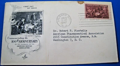 UNITED STATES 1947  -  SCOTT #949  -  FDC  -  AMA - Image 1 of 2