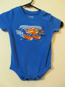 Conjunto de una pieza Garanimals azul real manga corta "arriba, arriba y lejos" talla 12  - Imagen 1 de 4