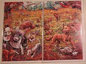2x STRAY DOGS Dog Days Comic # 1 ~ Vincenzo Riccardi CONNECTING VARIANT SET ~ NM - Bild 1 von 4