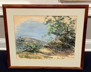 Joyce Clark signierte Ölskizze mit Provenienz Hawaii Landschaft Studie? Angebotener Künstler - Bild 1 von 7