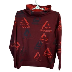 Felpa con cappuccio uomo Reebok Classic logo grafico taglia 2XL Port Royale (rosso) nuova con etichetta - Foto 1 di 9