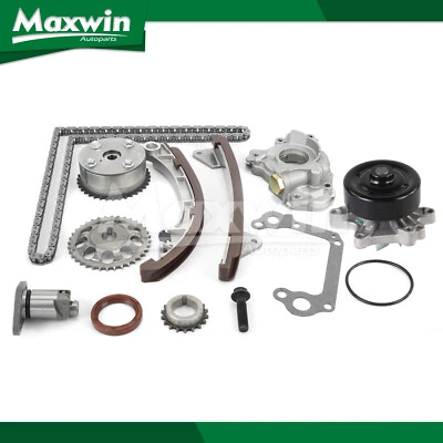 Timing Chain Kit Oil Water Pump VVT-i Gear Fit 00-08 Toyota Corolla Matrix 1.8L — 第 1/4 张图片