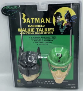 1995 Batman and Riddler Batman Forever Handheld Walkie Talkies Vintage - Picture 1 of 2