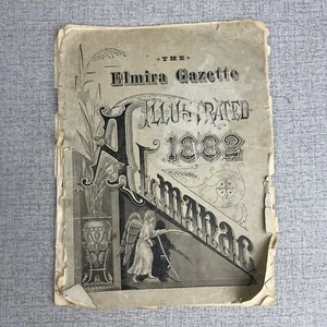 Elmira New York Gazette Illustrated 1882 Almanaque - Original - Imagen 1 de 8
