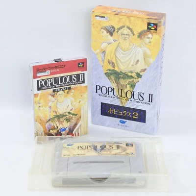 POPULOUS II 2 Super Famicom Nintendo 1531 sf - Image 1 of 4