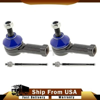 Extremos de barra de amarre exterior interior delantero 4 piezas para Mitsubishi Outlander 2003-2006 Foto 1 de 4