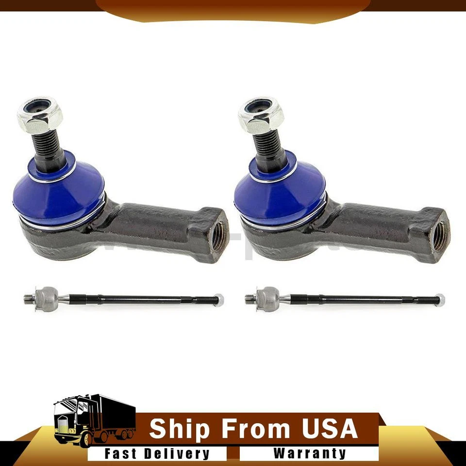 Extremos de barra de amarre exterior interior delantero 4 piezas para Mitsubishi Outlander 2003-2006 Foto 1 de 4