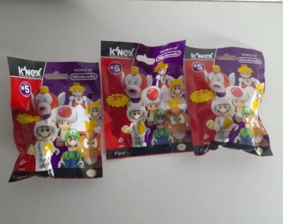 K'nex World Of Nintendo Serie 5 3x Stück Neu Ungeöffnet ⚡Versand