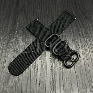 18 20 22 MM Color Canvas Leather Watch Band Strap Quick Release Fits for Seiko