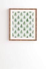 Deny Designs Leah Flores Bamboo Framed Wall Art, 11 in x 13 in, Pine Tree For...