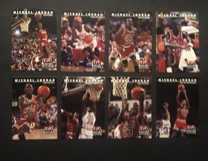 8 CARD SET 1992 SKYBOX USA Basketball MICHAEL JORDAN OLYMPICS  BULLS #38@45 RC - Imagen 1 de 6