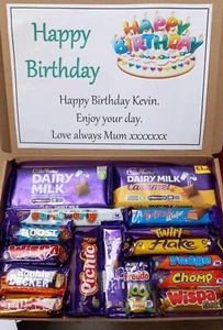 Personalised CADBURY Chocolate Sweet Box Hamper Birthday Christmas Gift Present - Picture 1 of 13
