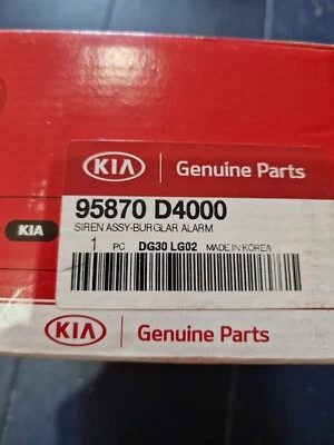 GENUINO NUEVO KIA OPTIMA 2016 - EN ADELANTE SISTEMA DE ALARMA SIRENA BOCINA 95870D4000 Foto 1 de 4