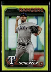 2024 Topps #600 Max Scherzer Yellow Foil - Bild 1 von 2
