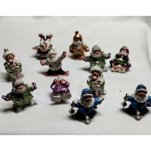 Bundles of Joy by Nancye Williams Christmas Winter Snow Children Figurines - Picture 1 of 13