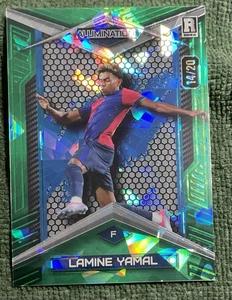 2024 WILD CARD ALUMINATION GREEN ICE REFRACTOR 14/20 RC LAMINE YAMAL - Picture 1 of 2