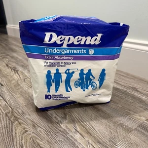 Vintage Depend Undergarments Extra Saugfähig One Size Kimberly Clark 1986 - Bild 1 von 8