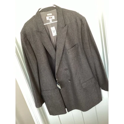 NUEVO CON ETIQUETAS Abrigo Deportivo Joseph Abboud Para Hombre Calce Clásico Parche en el Codo Marrón Talla 2X Foto 1 de 4