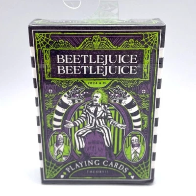 Theory 11 Beetlejuice Beetlejuice Premium Playing Cards Tim Burton Art Deck - Image 1 of 3