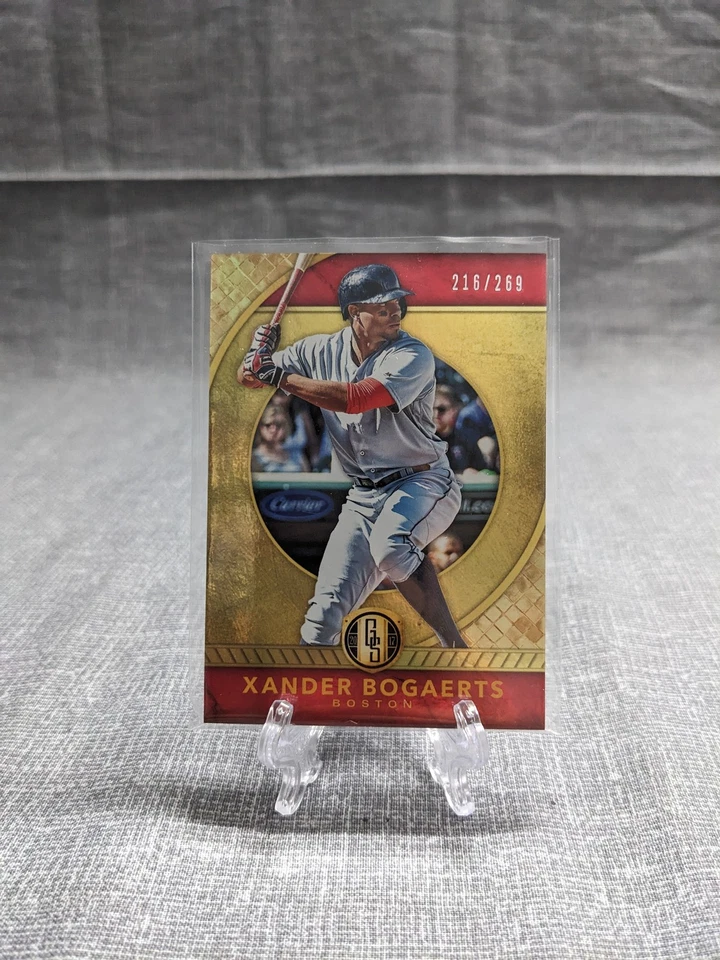 2017 Panini Chronicles #19 Xander Bogaerts Gold Standard 216/269 - Image 1 of 2