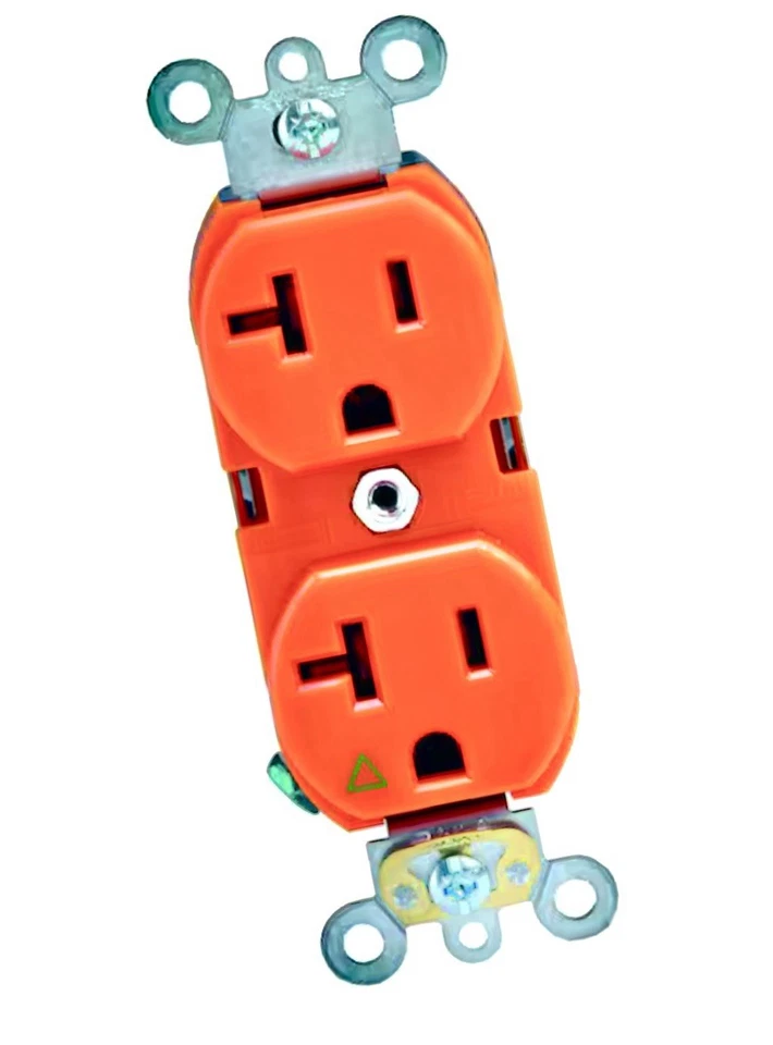 3 Pack of Leviton Orange 5362-IG Duplex Receptacle 20A 125V  **SHIPS FREE** - Image 1 of 1