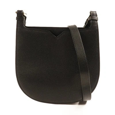 Valextra GHW Hobo Weekend Mini Bag Shoulder Bag Calfskin Leather Black - Imagem 1 de 4