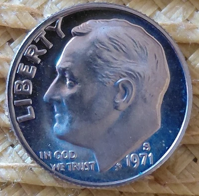 1971-S CAM PROOF ROOSEVELT DIME DDO DDR RPM - Image 1 of 2