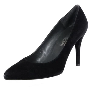 Stuart Weitzman for Russel & Bromley hochhackige Pumps Gr. 6 schwarze Wildleder spitz zulaufend - Bild 1 von 9
