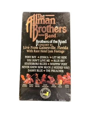 Allman Brothers Band Brothers of the Road VHS Concert #1 Gainesville FL Sealed - Image 1 of 4