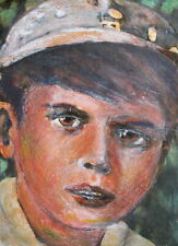 2006 pastel & gouache painting child portrait