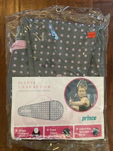 Prince Maria Sharapova Single Tennisschläger Hülle Tasche grau & pink gepunktet NEU - Bild 1 von 3