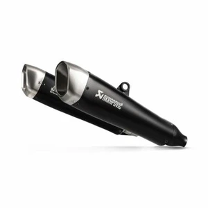 Akrapovic Scarico Titanio Nero Slip-On (Coppia) (EC) Triumph Thruxton R 2016-20 - Foto 1 di 5