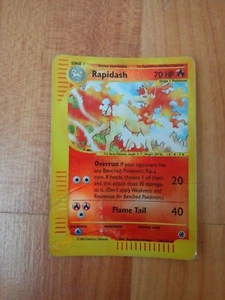 SELTENES REVERSE HOLO RAPIDASH 26/165 ORIGINAL EXPEDITIONSSET POKEMON KARTE WOTC - Bild 1 von 2