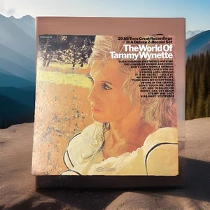 THE WORLD OF TAMMY WYNETTE W/signed Pic If Sonny Curtis Her Steel Guitarist - Picture 1 of 10