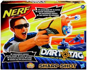 Nerf Sharp Shot Blaster plus 10 extra darts - NEW IN BOX - FREE DELIVERY - Picture 1 of 3