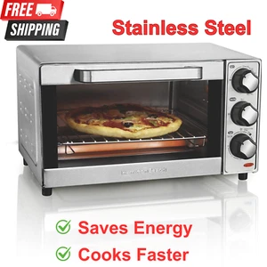 Hamilton Beach Countertop Toaster Oven & Pizza Maker Large 4-Slice Capacity - Picture 1 of 8
