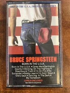 VINTAGE 1984 BRUCE SPRINGSTEEN BORN IN THE U.S.A. CASSETTE TAPE - Picture 1 of 4